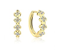 Gold Plated Silver Huggies Earring HO-1651-GP